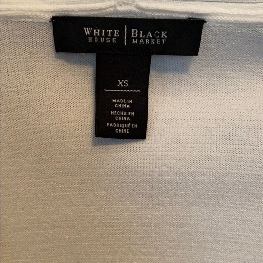 White House Black Market long sleeve open cardigan - Picture 5 of 7